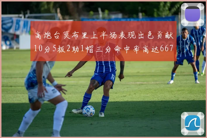 高炮台莫布里上半场表现出色贡献10分5板2助1帽三分命中率高达667