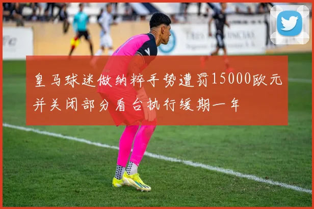 皇马球迷做纳粹手势遭罚15000欧元并关闭部分看台执行缓期一年